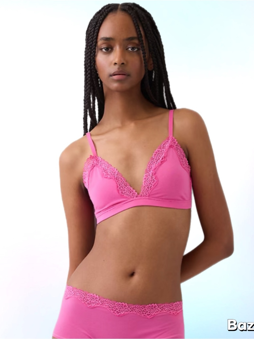 NWOT Organic Cotton Triangle Bralette